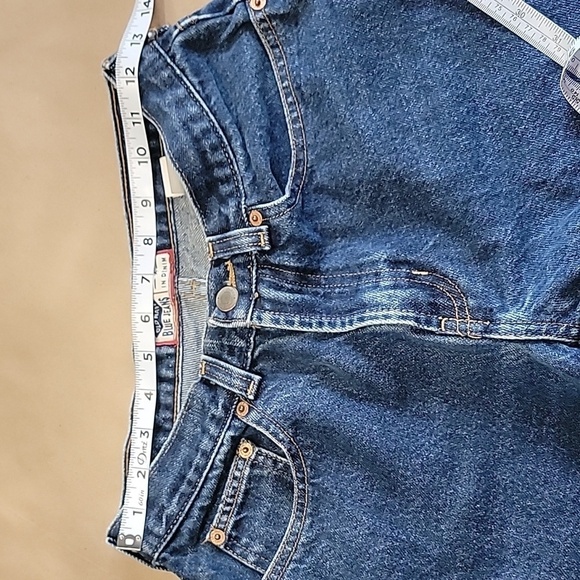 Old Navy Size 6 Bootcut Raw / Chewed Hem Medium Wash Blue Jean, Gently Used Cond - Picture 5 of 15